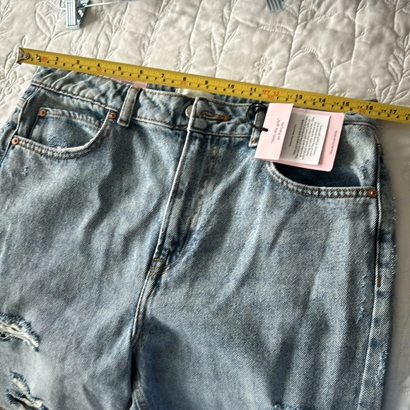 Avec Les Filles High Rise destructed wash Straight Fit Jean Nwt/size 30 - Picture 8 of 9